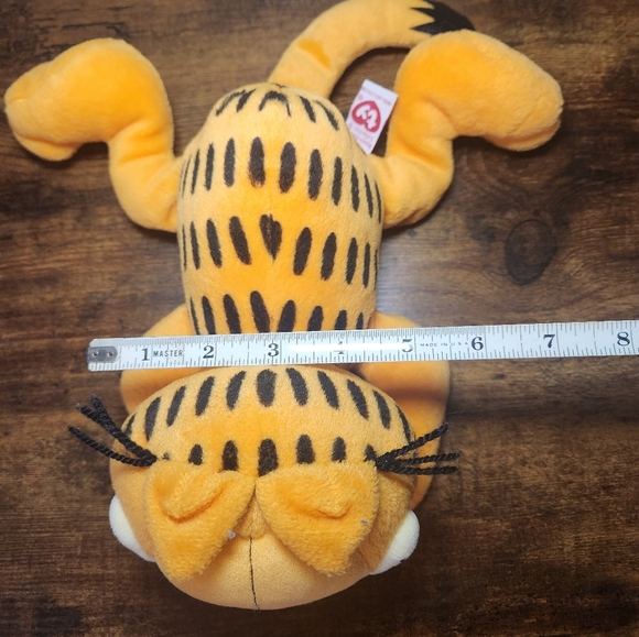 GARFIELD TY Beanie Buddies  Lying Down *RETIRED* Rare 2006 12" Long Orange Cat - Picture 8 of 8